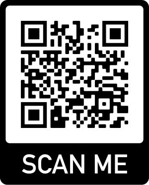 black and white QR code used for scanning